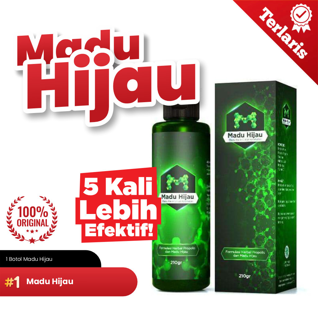 Madu Hijau M Original 210Gram BPOM 100% Asli