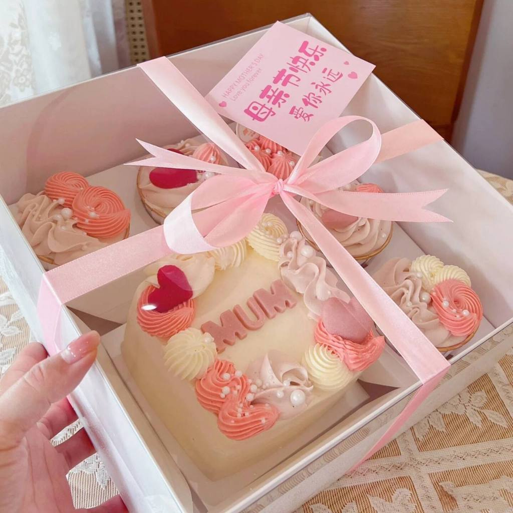 Box Bening cupcake Sekat/ Box kue Polos Transparan/ Kotak Hampers Cupcake / Kotak Kue Ulang Tahun Tr