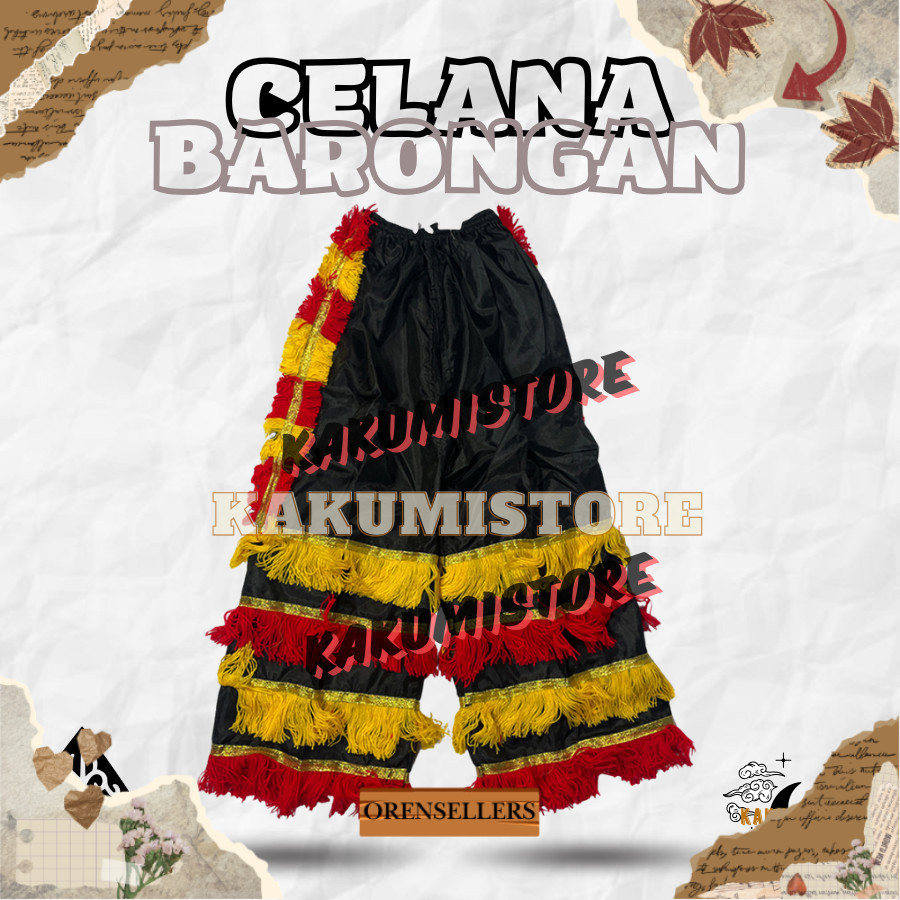 Celana Barongan Anak Pentas Kesenian Celana Anak TK SD AS