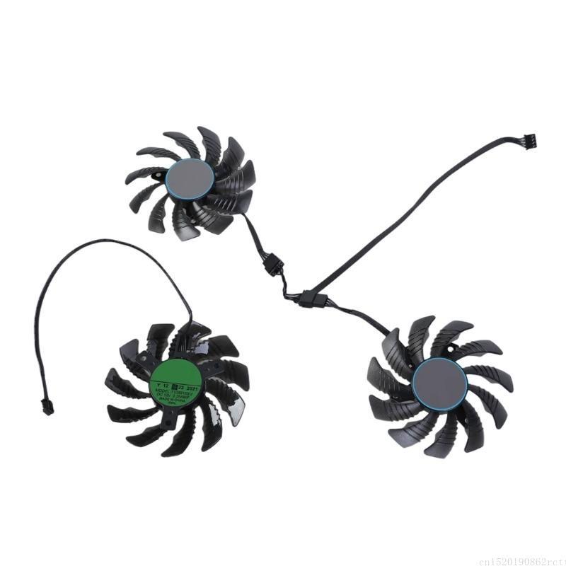 D5BB 3Pcs CF9010U12D 12V 0.35A Graphics Card Cooling VGA Coolers Fan 4Pin for 3060Ti 3070 3070Ti RTX