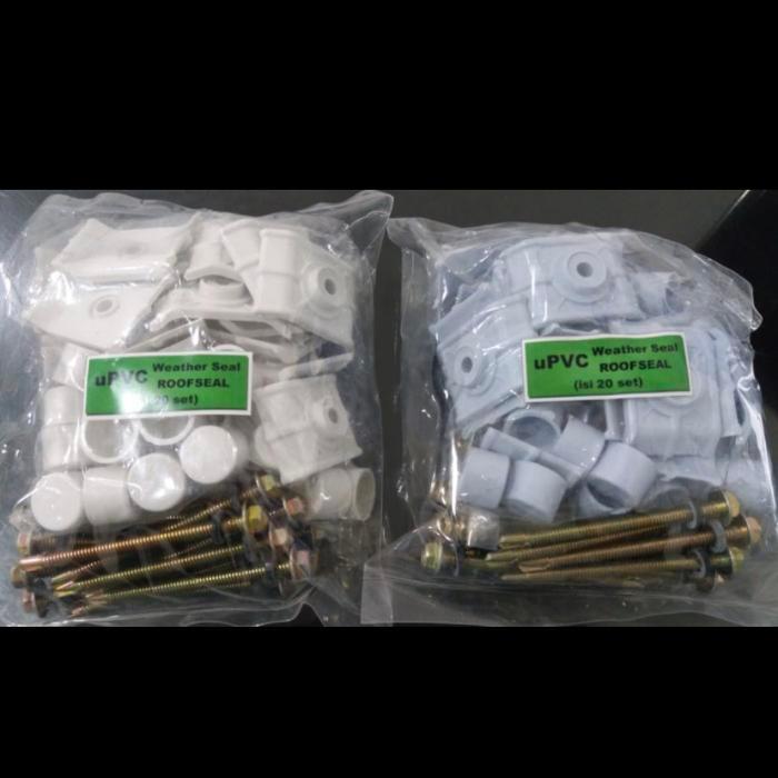 ROOFING ALDERON TUTUP ALDERON ROOFING TUTUP ATAP UPVC ALDERON - PUTIH + SKRUP