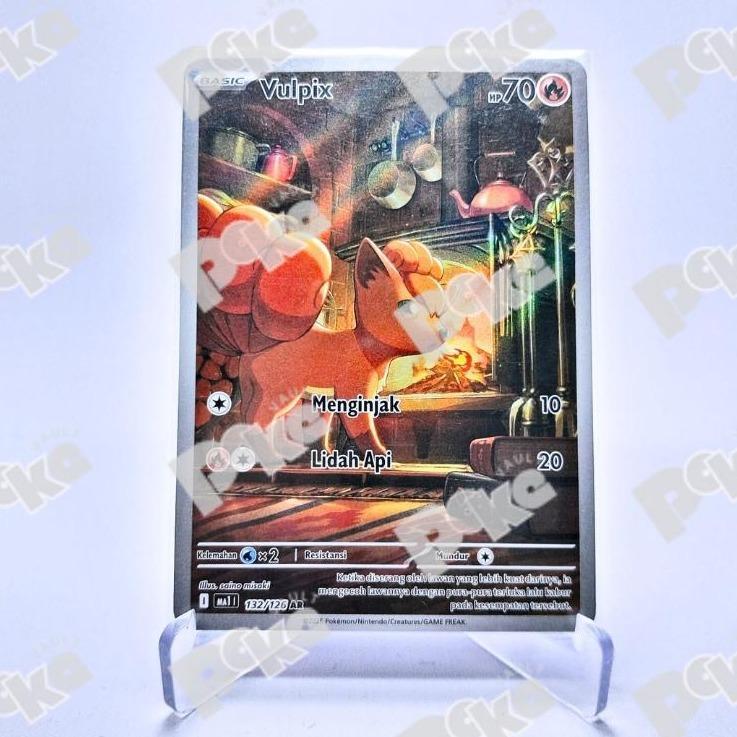Kartu Pokemon TCG Indo - Vulpix MA1 | 132/126 AR