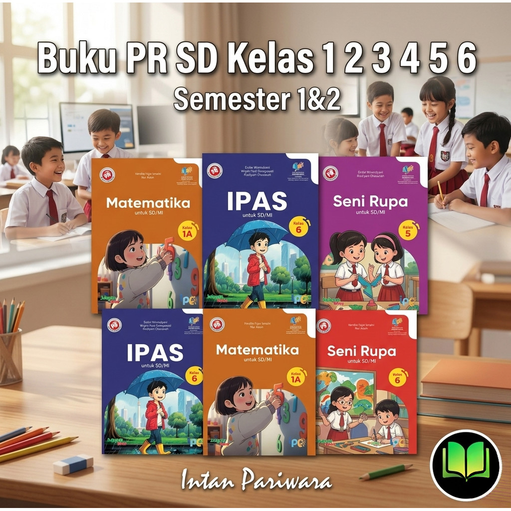 Buku Lks Pr Intan pariwara sd kelas 1 2 3 4 5 6  semester 1&2 Tahun 2026