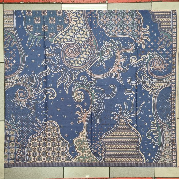 Kain batik dobby motif abstrak kontemporer warna