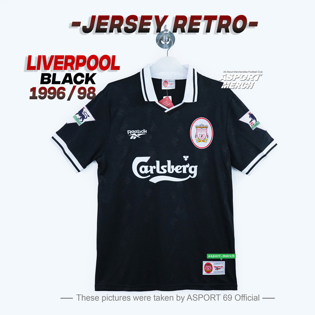 JERSEY RETRO LIVERPOOL 1996 1997 1998 BLACK EDITION JERSI LFC SPECIAL HITAM 96 97 98 RETRO