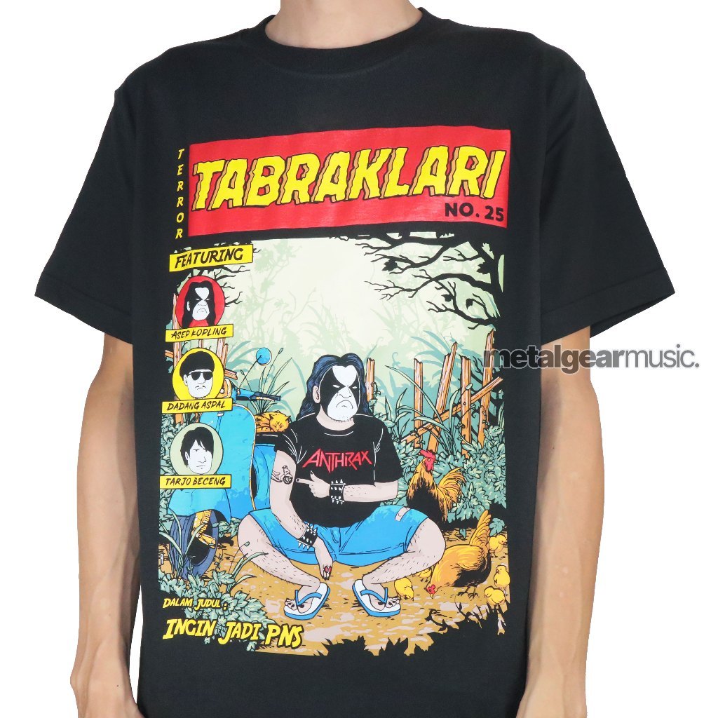 Tshirt Tabrak Lari - Pns Katun S-XXL Kaos Pria
