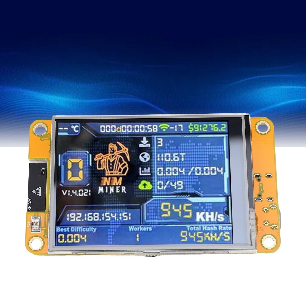 Bitcoin Miner Development Board USB Plug and Play Bluetooth WIFI 1060KHs 28 Inch splay Solo Lottery 