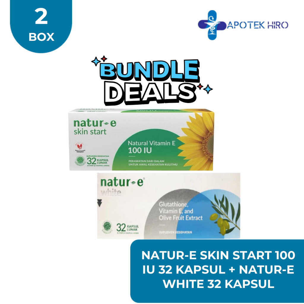 [BUNDLING] NATUR-E SKIN START 32 KAPSUL + NATUR-E WHITE 32 KAPSUL