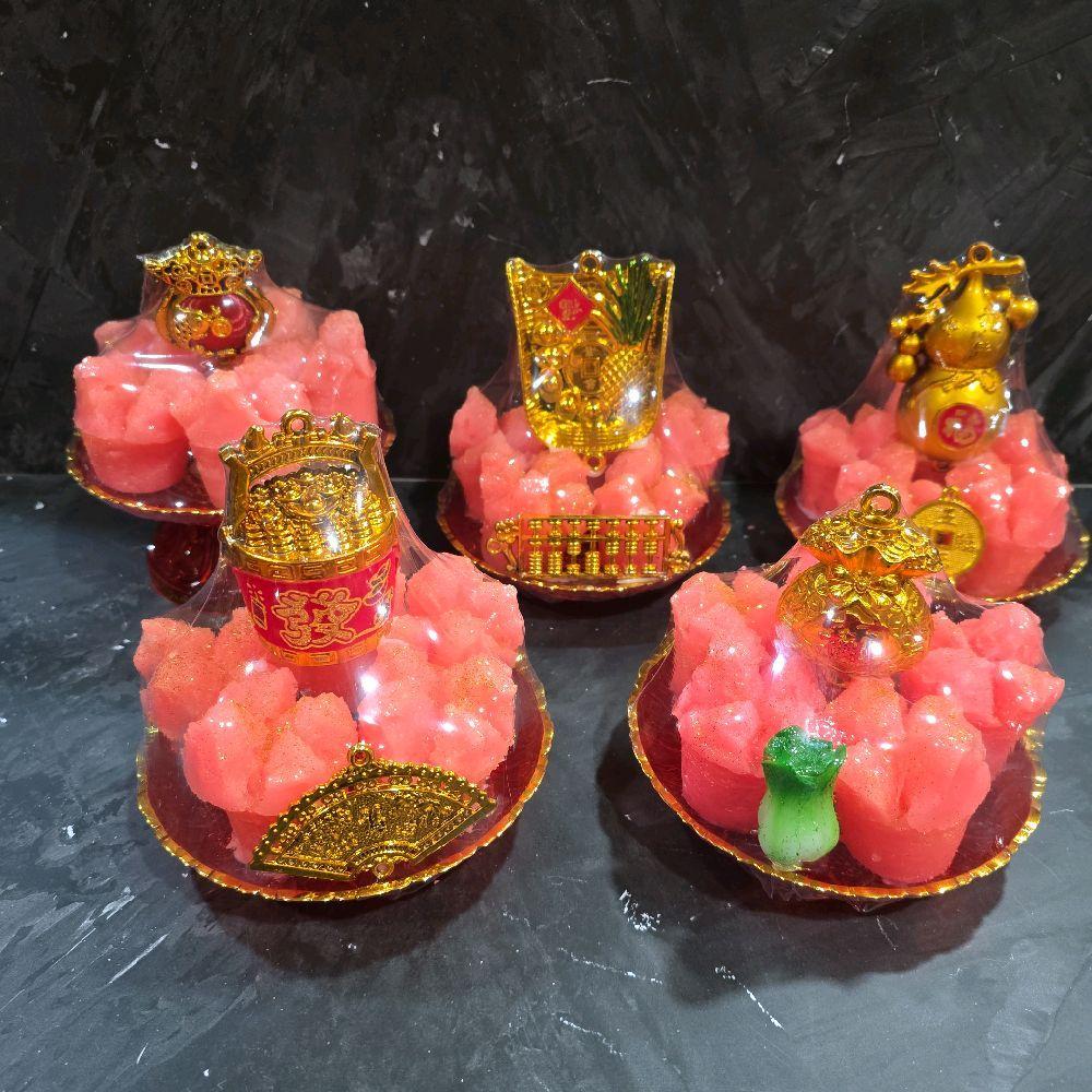 Pajangan Feng Shui Huat Kue / Ngokok / Hiasan Altar Sembahyang Dikirim Random Huat Kue Per Pcs