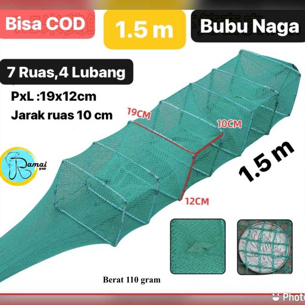 BUBU NAGA  1.5M DAN 2.5M  PERANGKAP IKAN UDANG LOBSTER BISA BAYAR DI TEMPAT