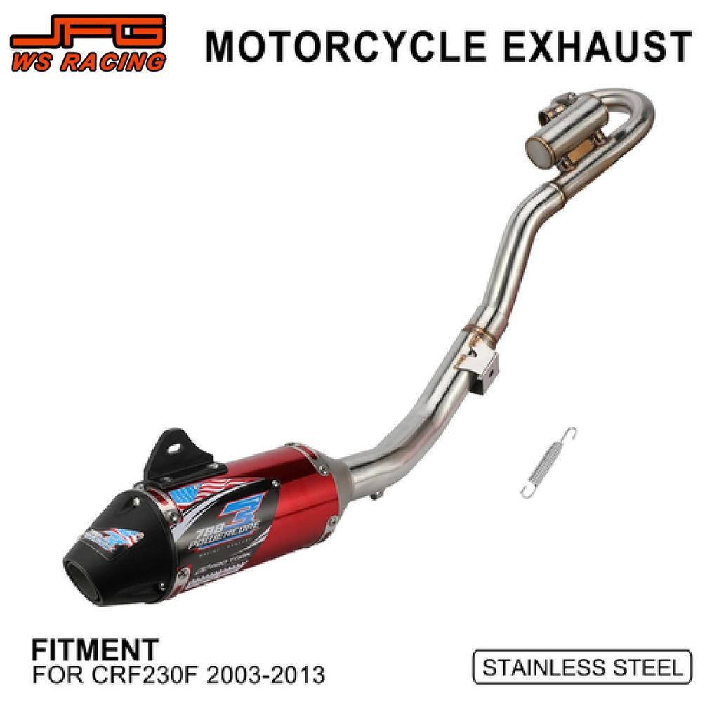 Motorcycle accessories Exhaust Pipe Front & Raer Set Full System For Honda CRF230F 2003-2013 CRF230F