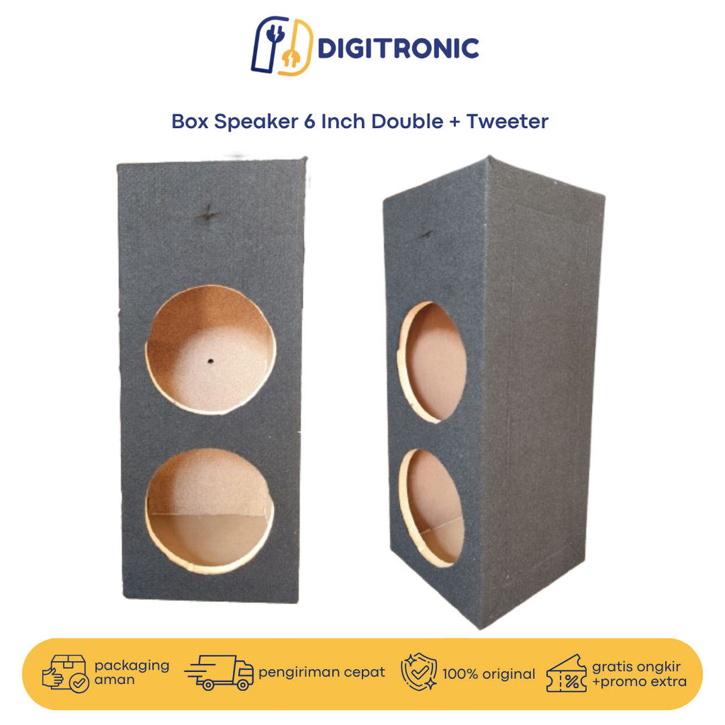 Box Speaker 6 Inch Double + Tweeter