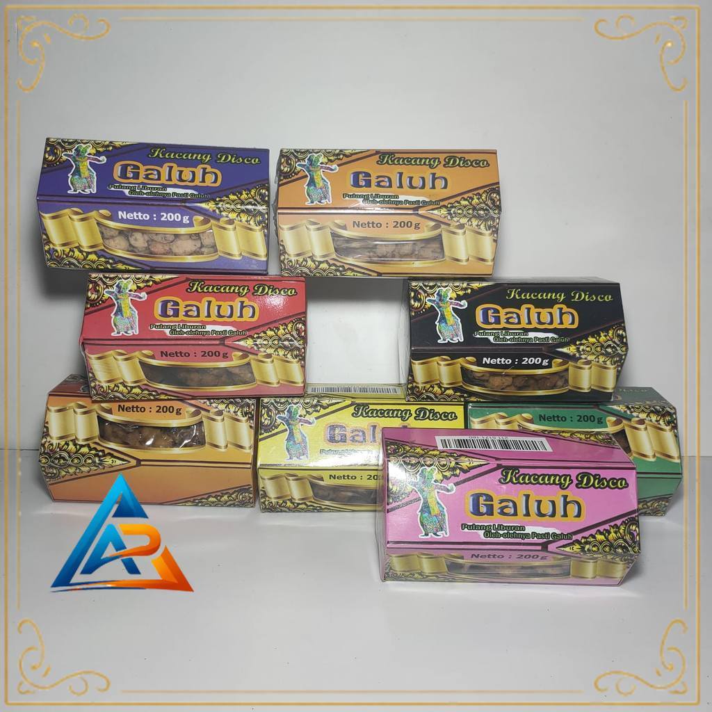 Kacang Goreng Tepung Galuh 200g  Kemasan Box Rasa BBQ Oleh Oleh Bali