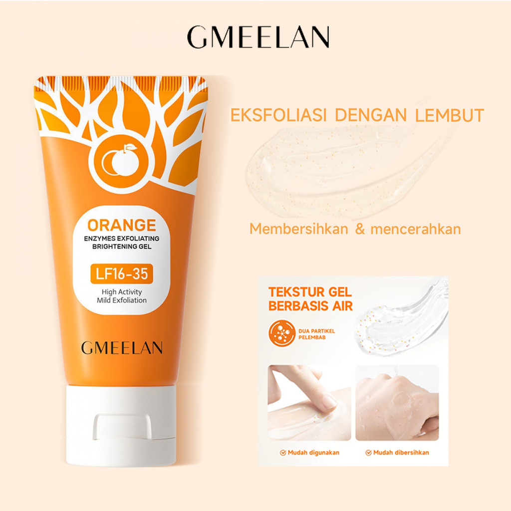 GMEELAN 1 Menit Exfoliating Gel 50gr  GMEELAN Blood Orange Whitening Peeling Gel