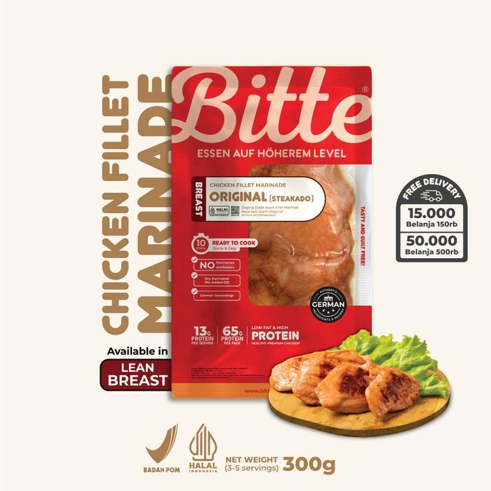 Original (Steakado) Chicken Fillet Marinade 300g - Bitte Food / Ayam Filet Marinasi Healthy Ready To