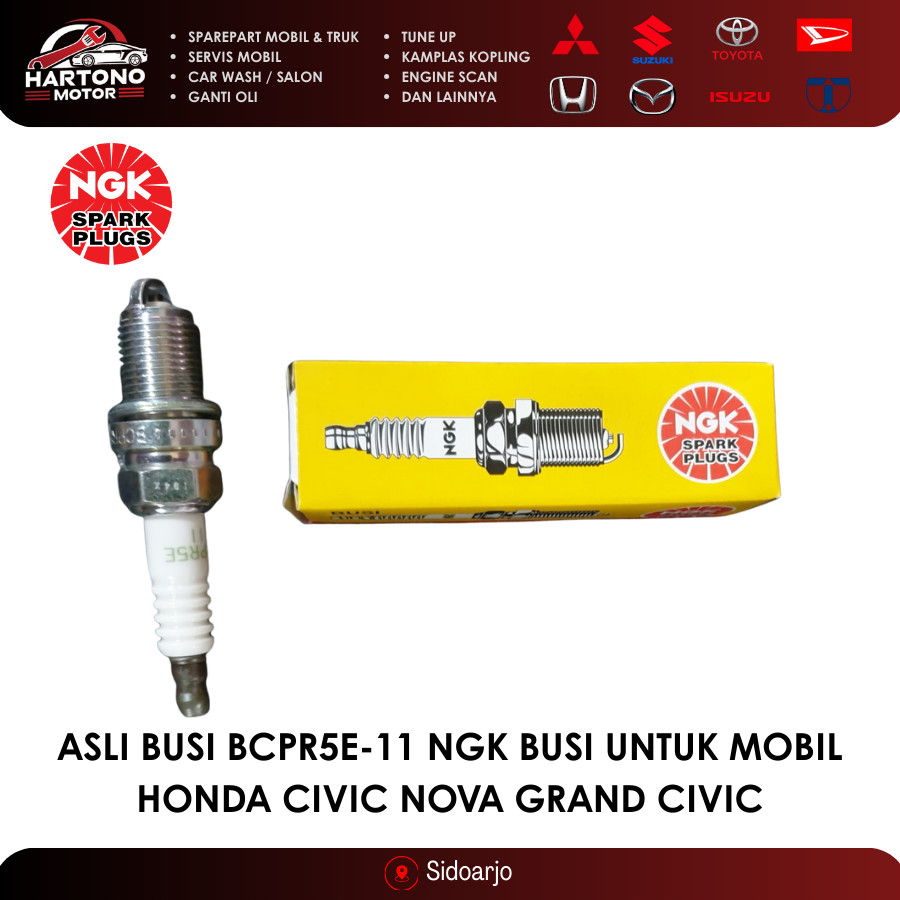 ASLI BUSI BCPR5E-11 NGK BUSI UNTUK MOBIL HONDA CIVIC NOVA GRAND CIVIC