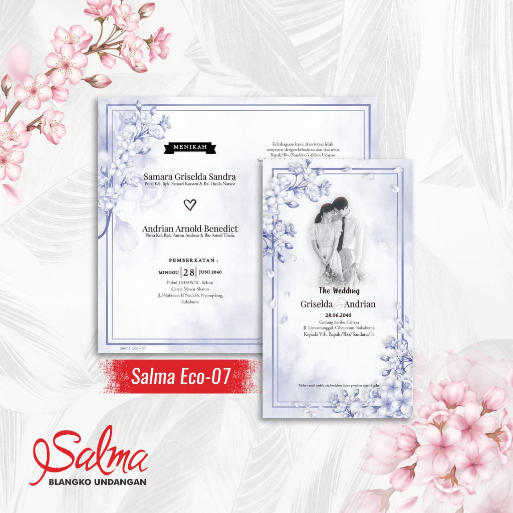 Blangko Undangan  SALMA ECO 07  (Blangko Center)