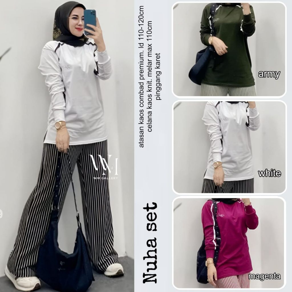 ada grup reseller tanyakan admin alya store Nuha Set WM 25 alya store