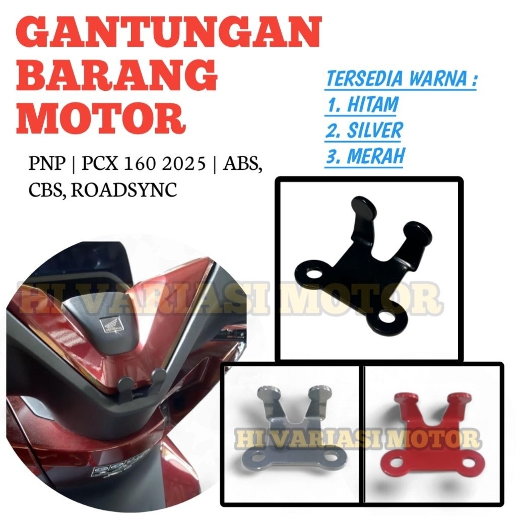 Gantungan barang Pcx 160 2025 - Cantelan Barang Pcx 160 2025 - Gantungan motor pcx 160 2025 Stang Pc