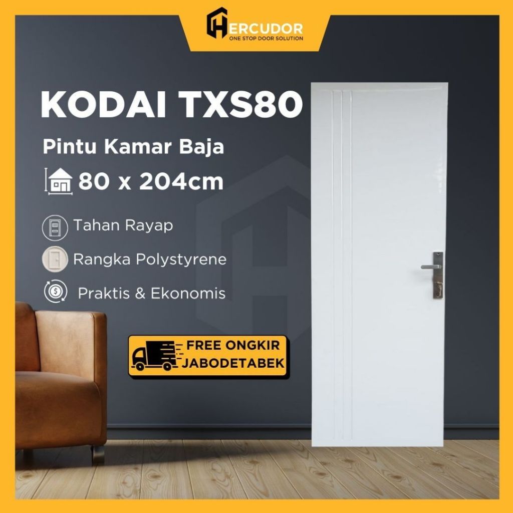 KODAI TXS - Pintu Utama / Pintu Kamar Tidur Baja KODAI TXS 80 SERIES