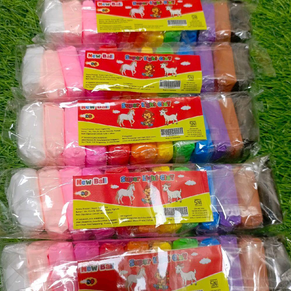 Mainan clay,bermain clay,isi 12,warnawarni