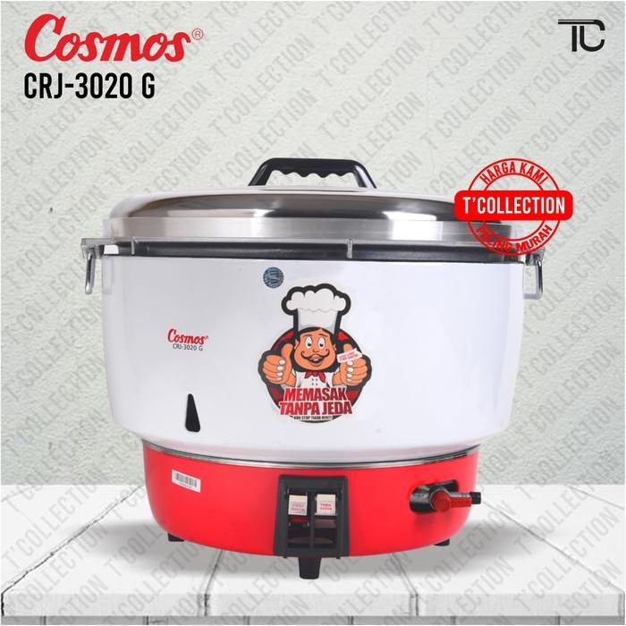 RICE COOKER GAS / GAS COOKER COSMOS CRJ 3020 - 20 LITER - Non Bubble