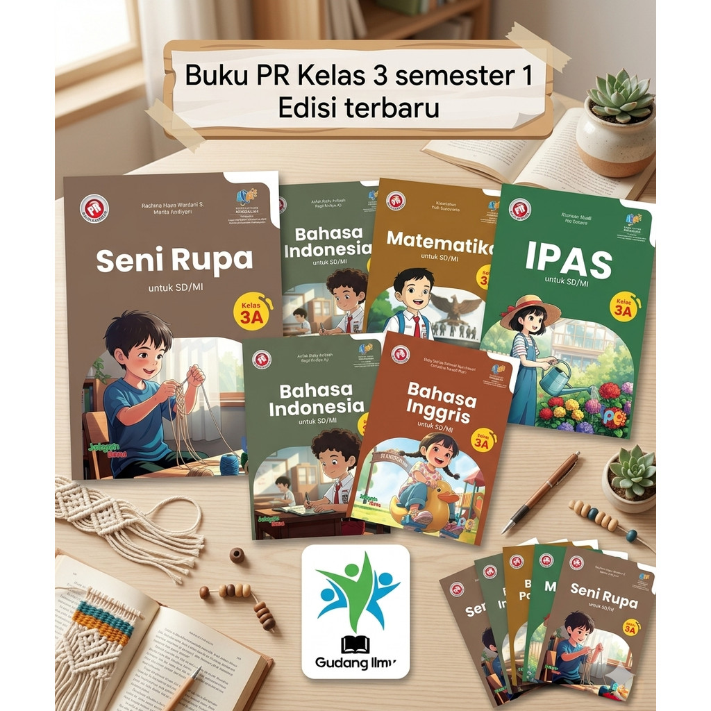Buku Pr/LKS SD Kelas 3 Semester 1&2 Intan pariwara Tahun 2026