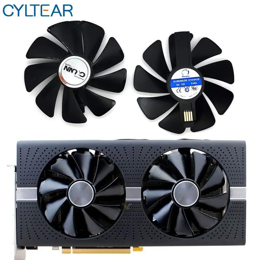 2PCS CF1015H12D Cooler Fan For Sapphire Radeon RX 470 480 580 570 NITRO Mining Etion RX580 RX480 Gam