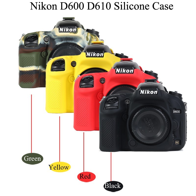 Sarung Kamera Silikon Lembut D610 Untuk Nikon D600 D610