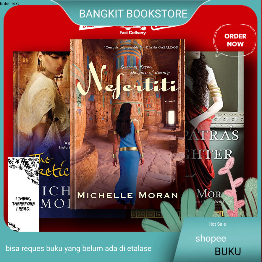 bukuNefertiti | The Heretic Queen | Cleopatra's Daughter - Michelle Moran (English)