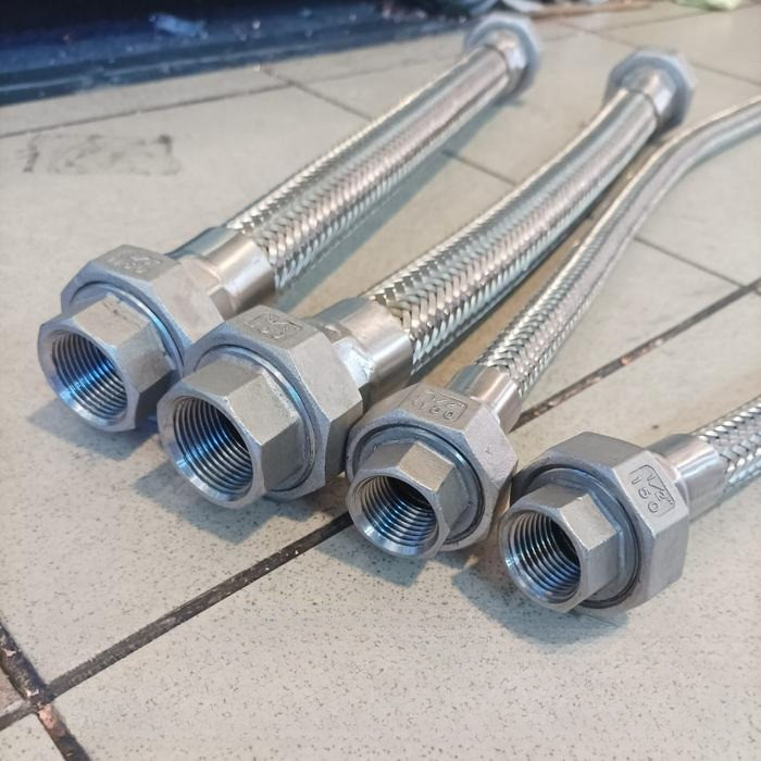 Flexible hose metal 1 1/2 inch x 80cm watermur stainless 304 flexible hose stainless