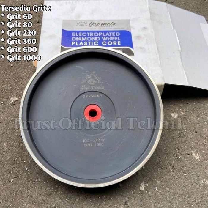 Diamond grinding Wheel 8" x 1.1/2" x 1" Tjapmata Plastic Core