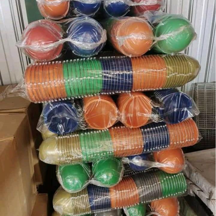 Tempat Pakan Ayam Bangkok Model Atom Berbahan plaik warna mirip alumunium  Dengan Berat 60gram - Coc
