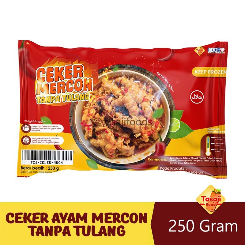 Ceker Ayam Mercon Tanpa Tulang - Ceker Extra Pedas - grosir