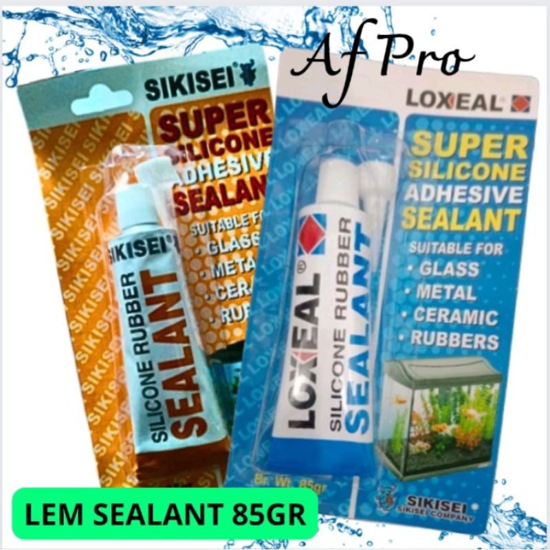 Lem kaca/lem aquarium/lem sealant 85gr