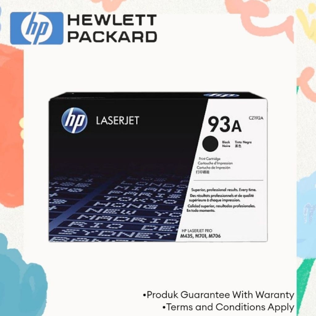 TONER HP LASERJET 93A BLACK