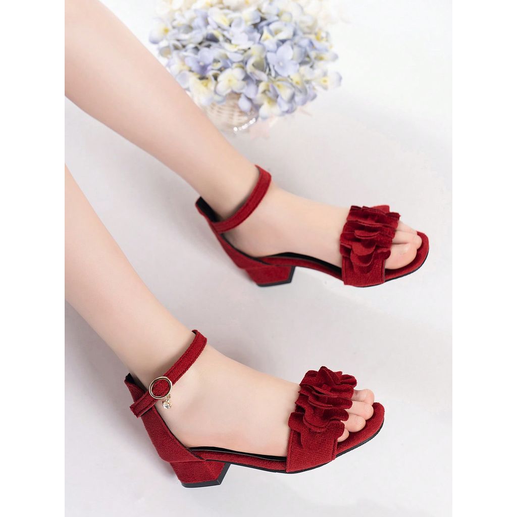 Sepatu Hak Tinggi Sandal Anak-Anak 2026, Hak Tinggi yang Trendi, Pilihan Cantik untuk Gadis, Sandal 