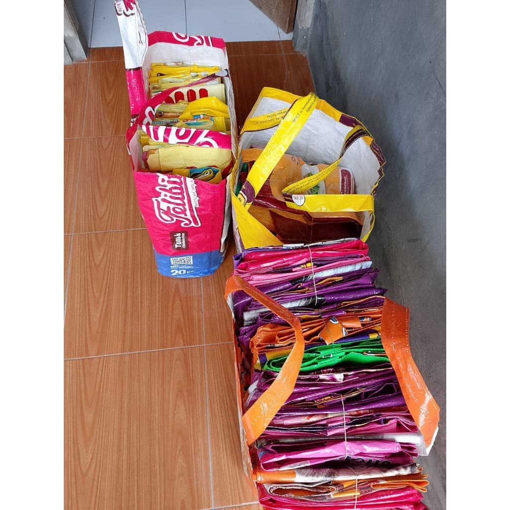 Tas Laundry Tas Karung Besar[ kerajinan daur ulang karung]