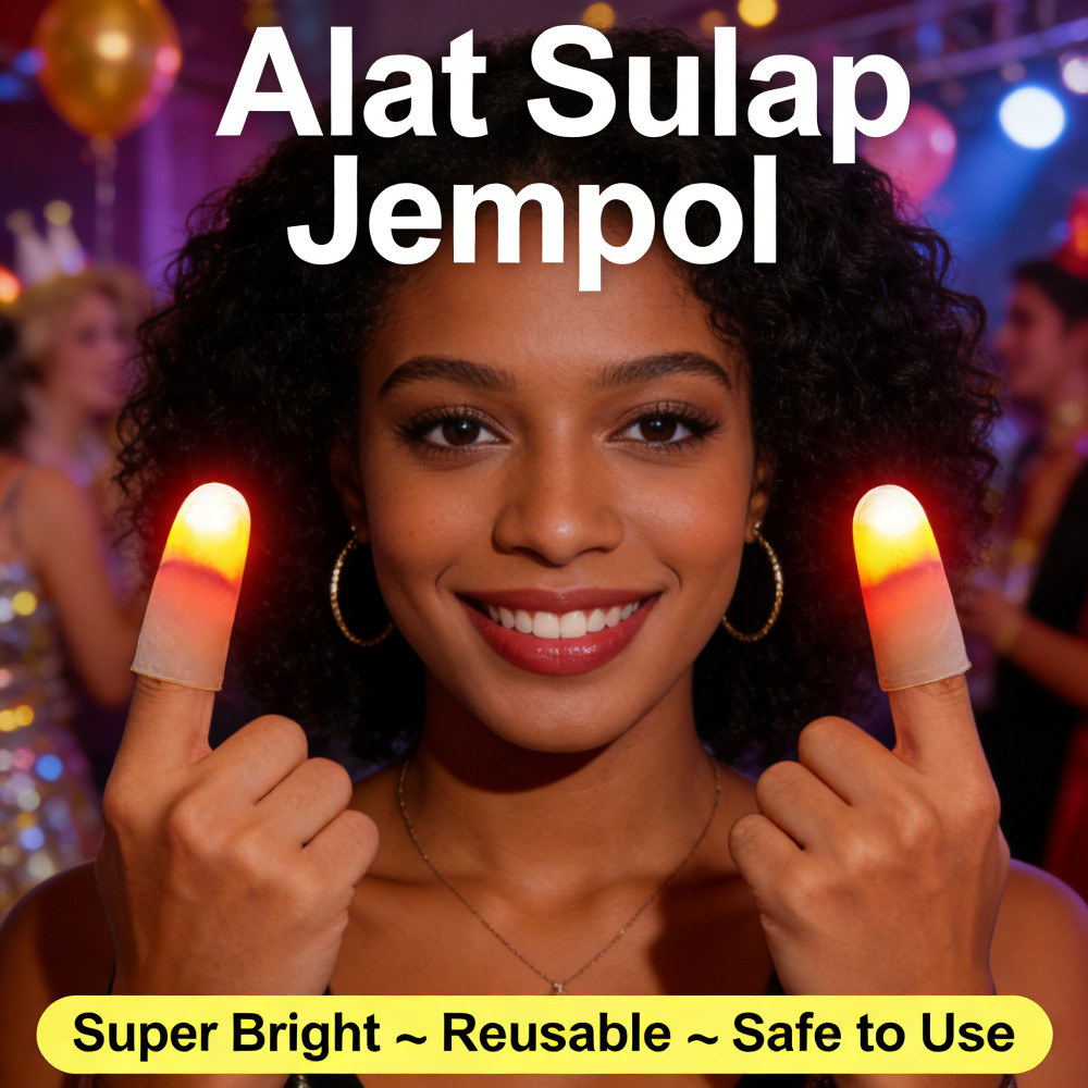 Menyala Alat Sulap Jari 2pcs Jempol Alat Sulap Untuk Pertunjukan Lampu Sulap