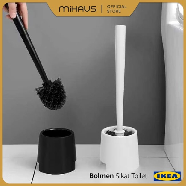 IKEA MALAYSIA BOLMEN sikat WC pilihan warna warna hitam / putih, /IM IKEA AFF12