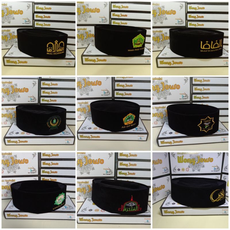 PECI BORDIR LOGO CUSTOM SONGKOK BORDIR