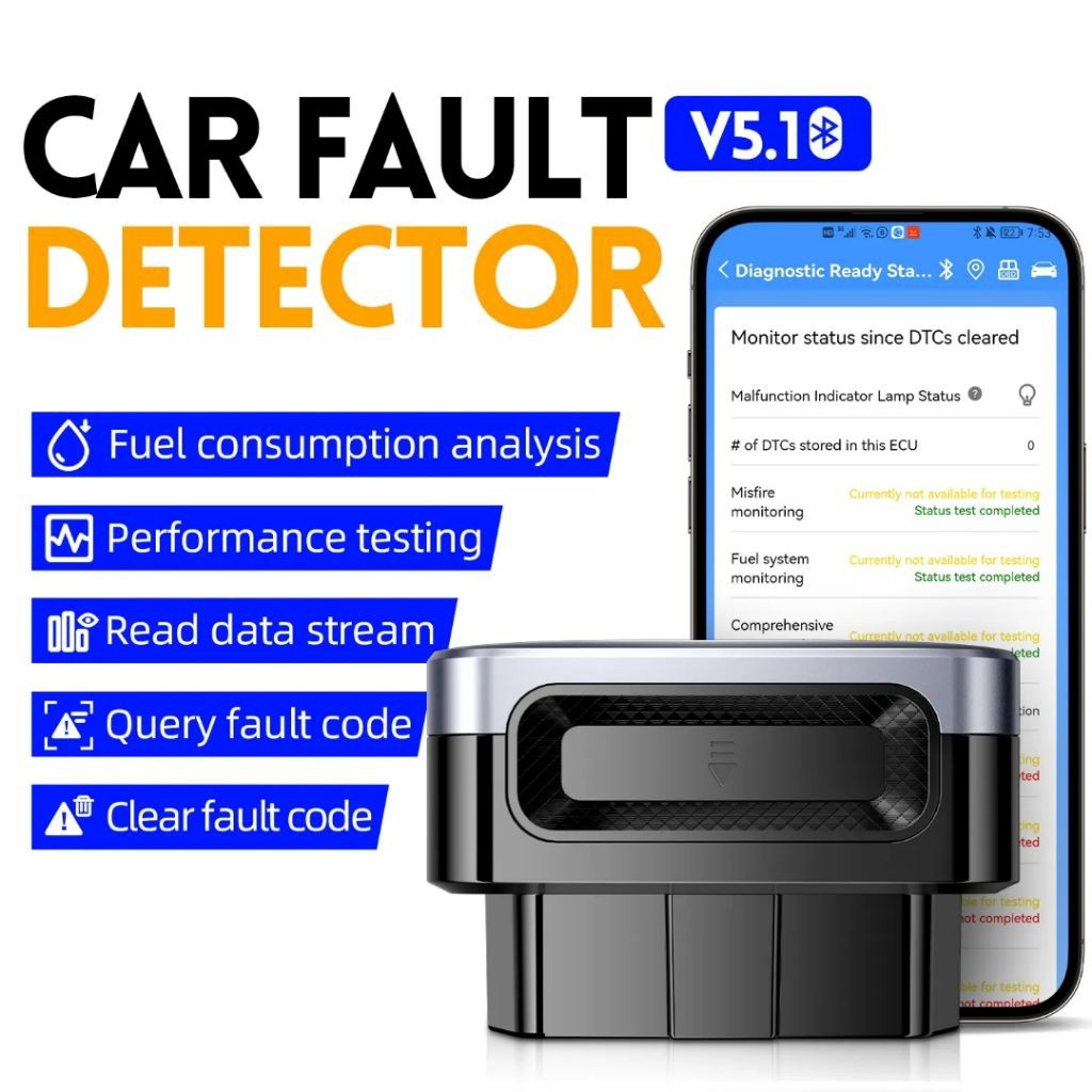 FD10 car scanner OBD2 mobil OBDII bluetooth scan FNIRSI fault detector diagnostic