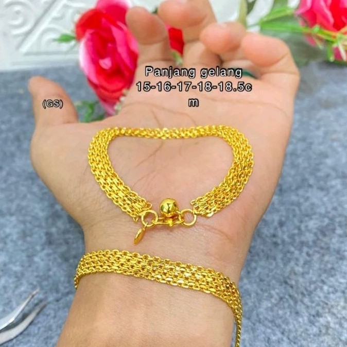 Gelang rantai dobel nori 3