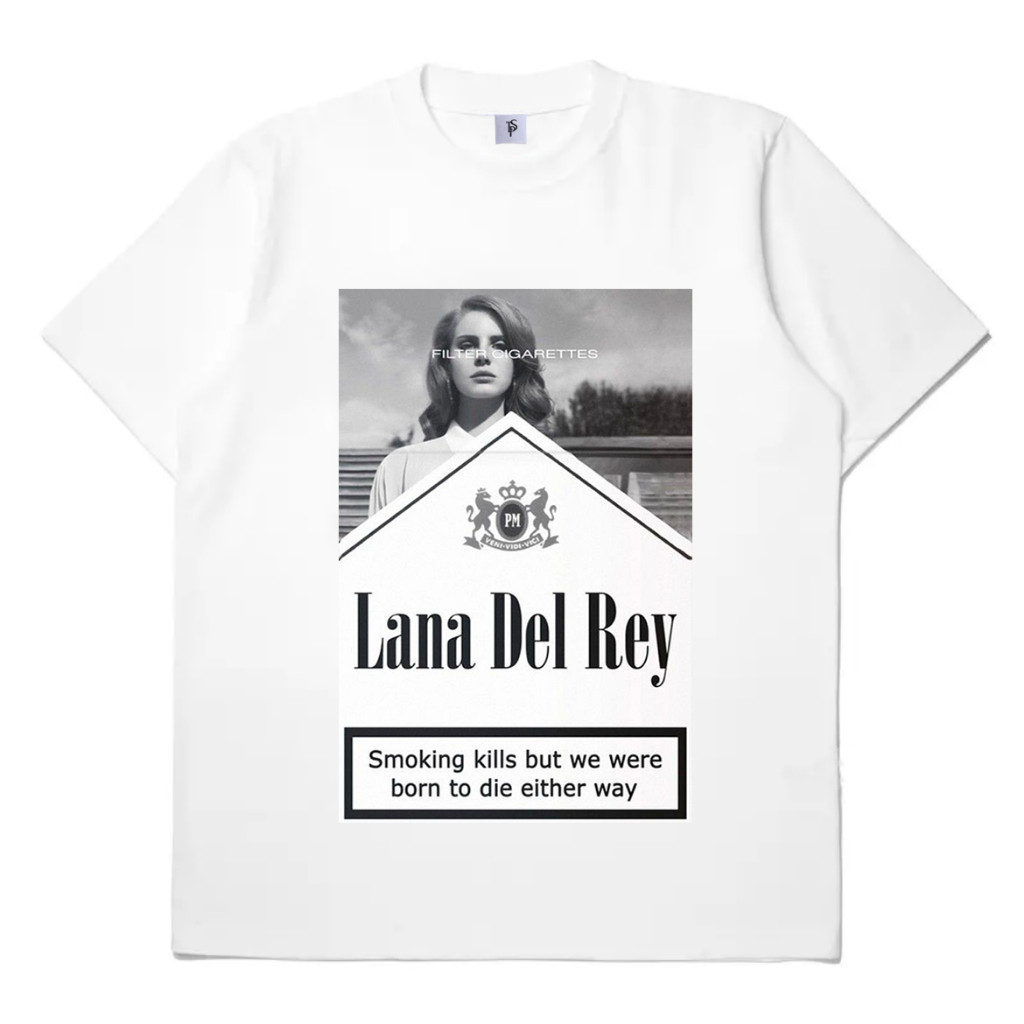 KAOS LANA DEL REY - SMOKING KILLS TSHIRT COTTON COMBED 24S KAOS