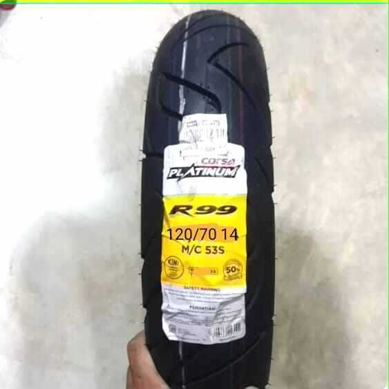 promo Ban Motor Corsa Platinum ring 14 ukuran 120/70 Ban motor Tubles ban ring 14 ban motor PCX