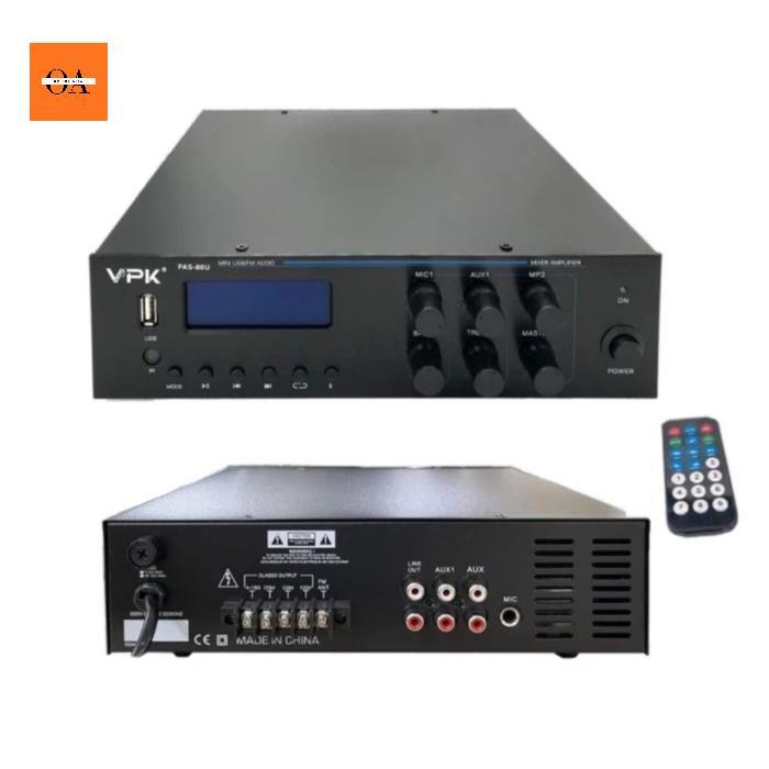 Amplifier Public Address VPK PAS 80U Original 80 Watt