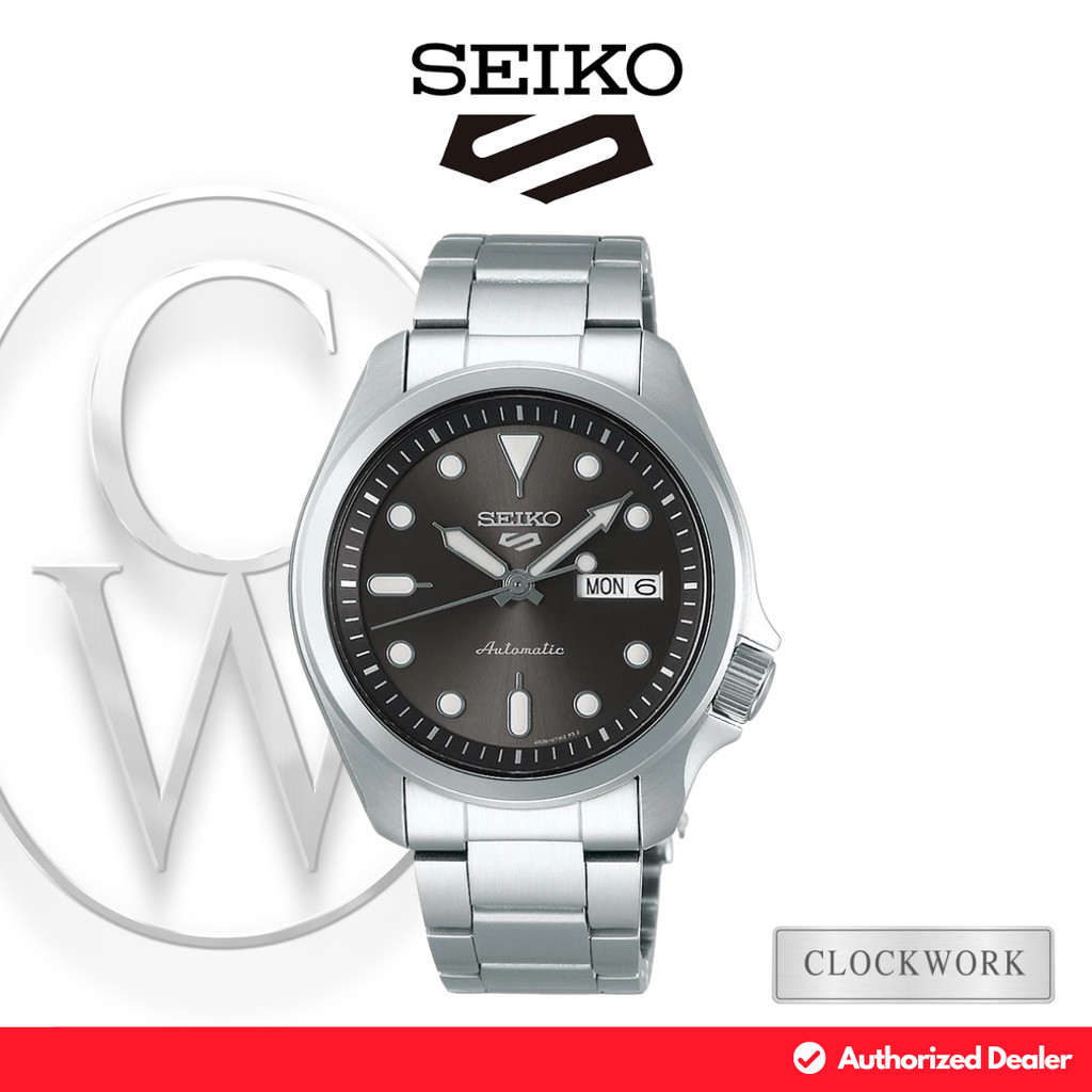 Jam Tangan Pria Seiko 5 Sports SRPE51K1 Rantai Classic Formal Silver Dial Hitam