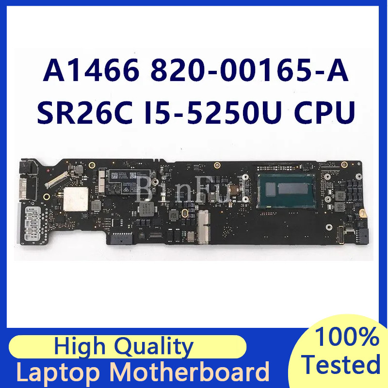 Mainboard For Apple A1466 820-00165-A 2015 Laptop Motherboard With SR26C I5-5250U CPU 100%Full Teste