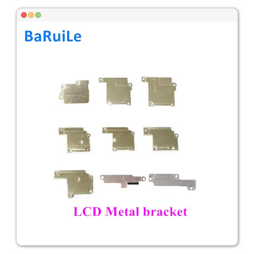 10pcs Penutup Kabel Fleksibel FPC Layar LCD untuk iPhone 6 6S plus 7 8Plus X Klip Braket Logam Dalam