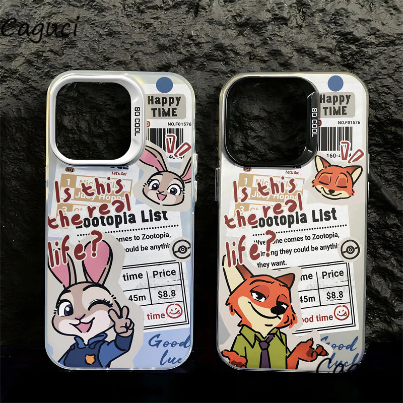 CUCI GUDANG Premium Kartun Zootopia Casing HP Untuk OPPO A16 A18 A60 A54 A15 A3S A5S A17 A53 A57 A58